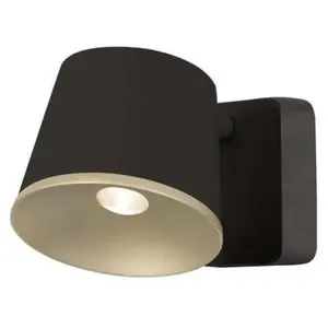 LEDS-C4 Lampade da parete Drone Single led 8.6 Bianco caldo - 2700K on-off Marrone 350lm pas cher