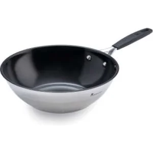 MasterPro Wok en acier inoxydable anti-adhésif 28 cm Smart pas cher