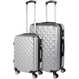 ITACA Set Valise Rigide Argent pas cher