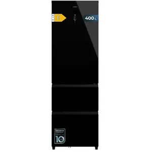 CECOTEC Réfrigérateur-congélateur - Bolero - CoolMarket Combi FD 400 - Verre Noir - Total NoFrost - Classe E pas cher