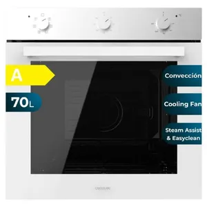 CECOTEC Four encastrable multifonction m236000 glass white time de 70l... pas cher