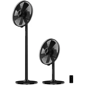 Cecotec Ventilateur sur pied et de bureau EnergySilence 555 2in1 Smart XL. 55 W, 16" de diamètre, 5 pales, moteur en cuivre, télécommande, 3 modes et 3 vitesses, minuterie 7 heures et oscillation