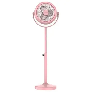 Cecotec - Ventilateur sur Pied EnergySilence 250 ClassicStyle Pink - 25 W, Diamètre 25 cm, 3 Pales et Hauteur Réglable, 2 Vitesses, Design Soigné, Utilisation Facile