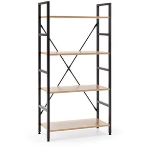 VS VENTA-STOCK Étagère bibliothèque Virginia bois 4 Étagères, pour salle à manger pas cher