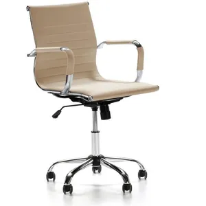 VS VENTA-STOCK Fauteuil de Bureau Croma inclinable Taupe,Cuir Synthétique pas cher