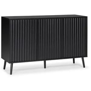 VS VENTA-STOCK Buffet Lluvia 3 portes couleur noir pas cher