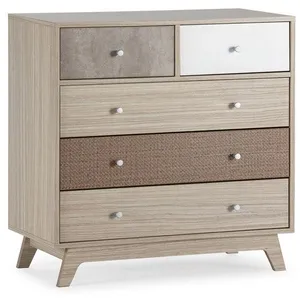 VS VENTA-STOCK Commode de nuit Maia 5 tiroirs multicolores pas cher