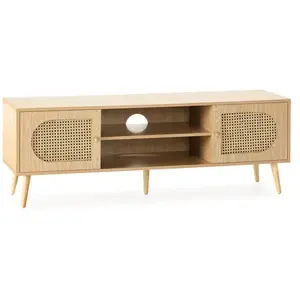 Meuble Tv Luna 2 portes couleur Chêne pas cher