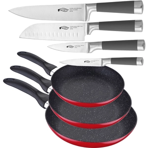 San Ignacio Ensemble De Poêles Et Couteaux Pk344 16x20x24 Cm 7 Unités pas cher
