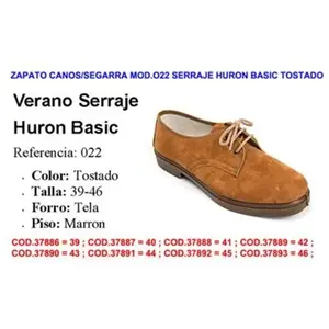 FPLUS Canos Segarra Chaussure Modèle 022 Basic Ferret Daim Tan Taille 42Vendu parmanomano