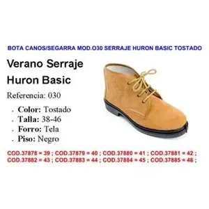 FPLUS Bottes Canos Segarra Mod. 030 Huron Basic Tan Daim Taille 40Vendu parmanomano