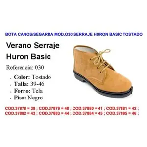 FPLUS Bottes Canos Segarra Mod. 030 Huron Basic Tan Daim Taille 42Vendu parmanomano