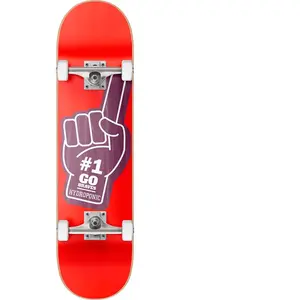 Hydroponic Hand CO Skateboard, unisexe, rouge, 8,1"