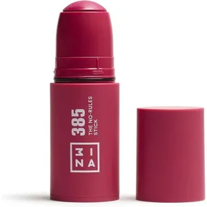 3INA MAKEUP - The No - Rules Stick 385 - Bordeaux - Blush Crème bordeaux aux Acide Hyaluronique - Blush Stick pour Yeux Lèvres et Joues - Blush au Fini Naturel et Lumineux - Vegan - Cruelty FreeVendu parcdiscount