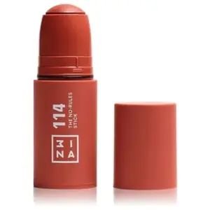3INA MAKEUP - The No - Rules Stick 114 - Brun Clair - Blush Crème Brun Clair aux Acide Hyaluronique - Blush Stick pour Yeux Lèvres et Joues - Blush au Fini Naturel et Lumineux - Vegan - Cruelty FreeVendu parflaconi