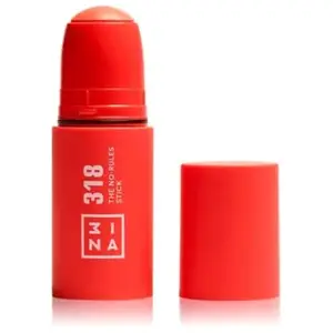 3INA MAKEUP - The No - Rules Stick 318 - Corail - Blush Crème Corail aux Acide Hyaluronique - Blush Stick pour Yeux Lèvres et Joues - Blush au Fini Naturel et Lumineux - Vegan - Cruelty FreeVendu parcdiscount