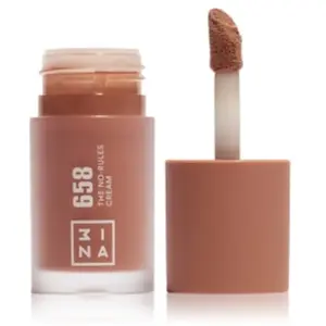 3INA MAKEUP - The No-Rules Cream 658 - Blush Liquide Brun Clair aux L’huile D'amande Douce - Blush pour Yeux Lèvres et Joues - Blush au Fini Naturel et Lumineux - Vegan - Cruelty FreeVendu parflaconi