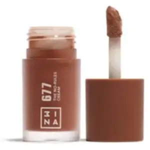 3INA MAKEUP - The No-Rules Cream 677 - Blush Liquide Brun Neutre aux L’huile D'amande Douce - Blush pour Yeux Lèvres et Joues - Blush au Fini Naturel et Lumineux - Vegan - Cruelty FreeVendu parflaconi