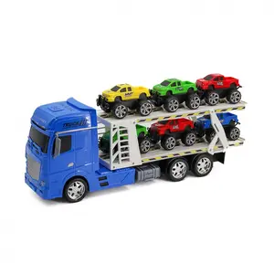 Tachan Camion De Course Avec 6 Voitures Héros De La Ville 1:24 pas cher