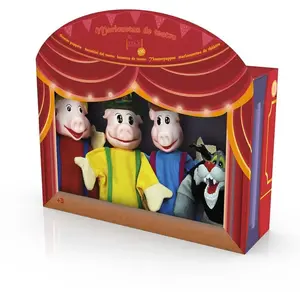 Tachan De 4 Marionnettes 3 Petits Cochons Set pas cher