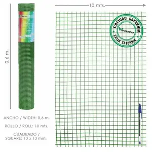 SATURNIA - Grillage électro-soudé plastifié Corral 13 x 13 / Hauteur 6...Vendu parrakuten