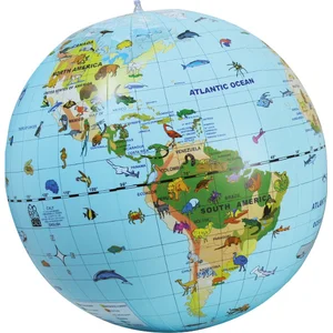 Eurekakids Globe Terrestre Gonflable Langue Anglais 50 Cm pas cher