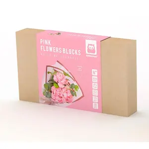 Eurekakids Bouquet De Fleurs Roses En Blocs De Construction 234 Pièces pas cher