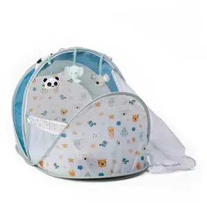 Comparateur de prix : Eurekakids Lit De Voyage Pliable Avec Moustiquaire Et 3 Poupées-coucou