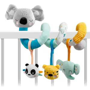 Eurekakids Baby Spiraal - Boxspiraal - Kinderwagen Speelgoed - Activiteitenspiraal Knuffel pas cher
