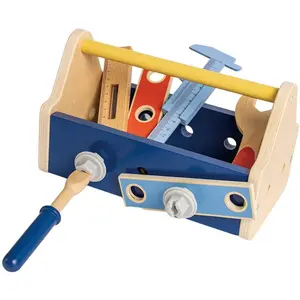 Eurekakids Boîte à Outils En Bois Avec Accessoires pas cher