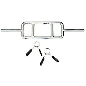 Barre de musculation avec fixations Softee - gris - TU