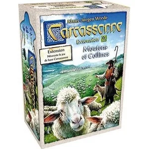 Jeu de stratégie Asmodee Carcassonne Moutons et Collines Extension 9 pas cher