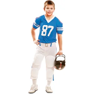 Comparateur de prix : Mom Blauw American Football kostuum voor jongens - Verkleedkleding
