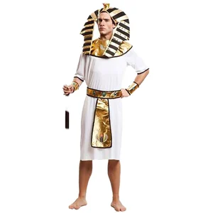 Costume pour adultes mon autre moi en or égyptien blanc m / L pas cher