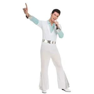 Mom VIVING COSTUMES / JUINSA - Wit Saterday Night Fever kostuum voor mannen - M / L pas cher
