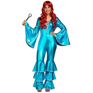 Comparateur de prix : Mom Costume pour adultes mon autre moi Turquoise Fiesta Jumpsuit M / L