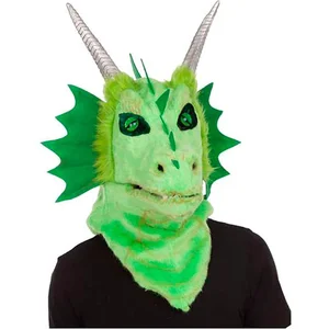 Mom Viving Costumes Met Kaak Mobiel Drakenmasker Groen pas cher