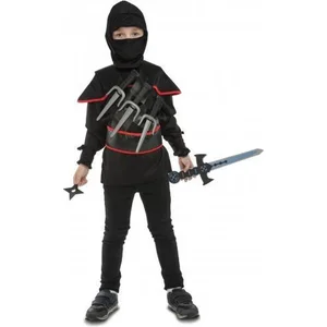 Comparateur de prix : Mom Zwart ninja kostuum met accessoires voor kinderen - Verkleedkleding