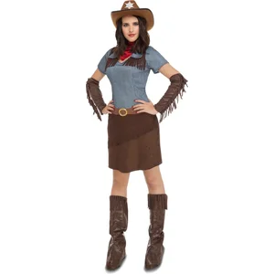 Desconocido-204367 Costume de Cowgirl pour Femme, 204367, Marron, M-L pas cher
