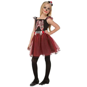 Mom Costume De Fille Squelette pas cher