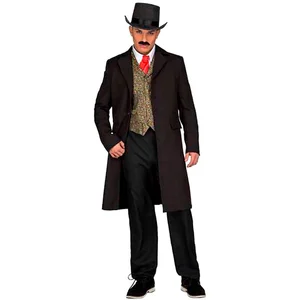 Mom Costume D´homme Cowboy Croupier Avec Manteau