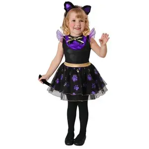 Comparateur de prix : Mom Costume for Children My Other Me Black Purple Little Cat (3 Pieces)