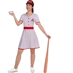 Comparateur de prix : Mom Costume pour les adultes mon autre moi de baseball vintage rouge