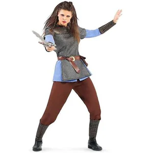 Mom Costume pour adultes mon autre moi 5 pièces femelle viking brun pas cher