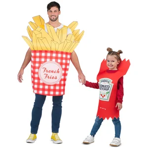 Comparateur de prix : Mom Costume pour adultes Mes autres pommes de terre frites (copeaux) Ketchup unique