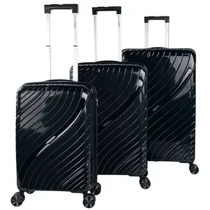 ITACA Set De Valises Rigides 4 Roulettes 760900  Noir pas cher