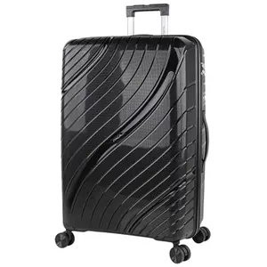ITACA Valise Grande Taille Rigide 4 Roulettes 760970  Noir pas cher