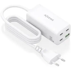 Aisens ASCH-100W4P053-W (100 W), Chargeur USB, Blanc pas cher