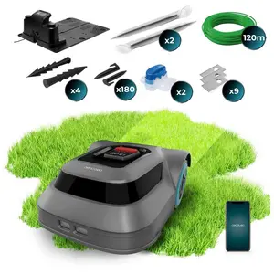 Cecotec Robot Tondeuse à Gazon Conga Grasshopper 500 Map Connected pas cher