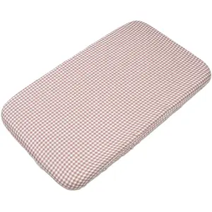 Drap housse pour berceau Praliné Vichy Moka (120x60 cm)Vendu parberceau-magique